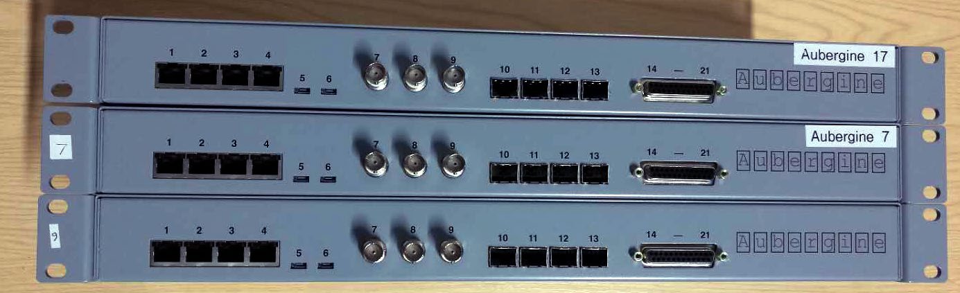 Aubergine rack units
